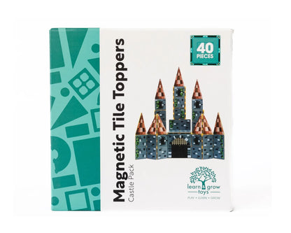 MAGNETIC TILE TOPPERS – CASTLE PACK 40 PIECE