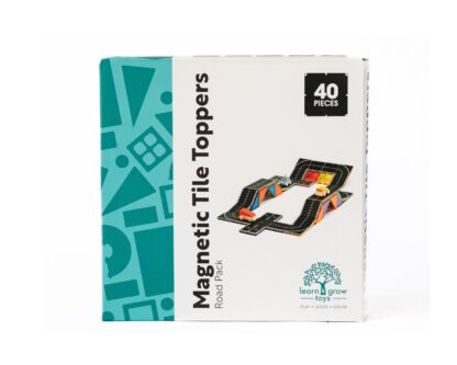 MAGNETIC TILE TOPPERS – ROAD PACK 40 PIECE