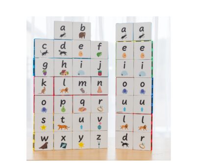 MAGNETIC TILE TOPPERS – ALPHABET LOWER CASE PACK 40 PIECE - Image 3